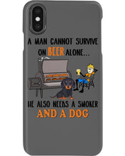 Load image into Gallery viewer, A Man Loves Beer And Dachshund Gift For Dog Lovers Phone case
