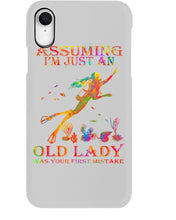 Load image into Gallery viewer, Assuming I'm Just An Old Lady Was Your First Mistake Phone case
