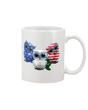 Load image into Gallery viewer, Lovely Phone Case Three Owl With US Flag Gift For Owl Lovers Mug
