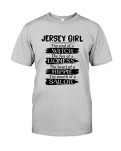 Load image into Gallery viewer, Jersey Girl The Heart Of A Hippie Guys Tee
