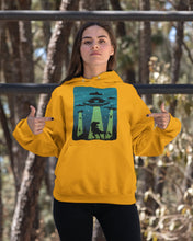 Load image into Gallery viewer, UFA Dinosaur T Rex Sky Full Of Stars Hoodie
