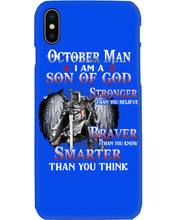 Load image into Gallery viewer, October Man Son Of God Birthday Meaningful Gift For Men Phone case
