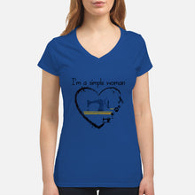 Load image into Gallery viewer, Sewing I'm A Simple Woman Gift For Women Ladies V-Neck
