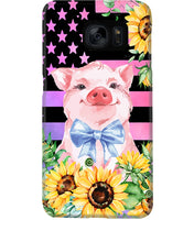 Load image into Gallery viewer, Pig America Flag Sunflower Special Custom Design Phone case
