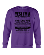 Load image into Gallery viewer, I'm A Spoiled Husband But Not Yours - Awesome Wife Who Was Born In January Sweatshirt
