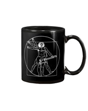 Load image into Gallery viewer, Guitar Vitruvian Design Gift For Guitar Lovers Mug
