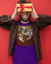 Load image into Gallery viewer, Three Cute Shih Tzu In Bag Gift For Dog Lovers Guys Tee
