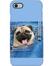 Load image into Gallery viewer, baby Pug In Denim Pocket Gift For Dog Lovers Phone case
