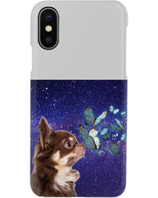 Load image into Gallery viewer, Chihuahua Blue Butterflies Sky Gift For Dog Lovers Phone case
