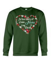 Load image into Gallery viewer, Nana Is My Favorite  Unique Custom Design For Family Sweatshirt
