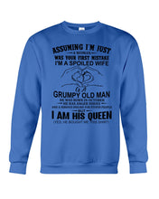 Load image into Gallery viewer, A Spoiled Wife Of An October Grumpy Old Man Birthday Meaningful Gift Sweatshirt
