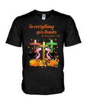 Load image into Gallery viewer, Flamingo In Everything Give Thanks Gift For Flamingo Lovers Guys V-Neck
