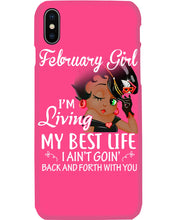 Load image into Gallery viewer, Betty Boop February Girl Living My Best Life Birthday Meaningful Gift Phone case
