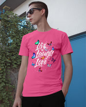 Load image into Gallery viewer, Butterfly Live Laugh Love Gift For Lover Guys Tee
