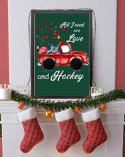 Load image into Gallery viewer, All I Need Are Love And Hockey Gift For Hockey Players Vertical Poster
