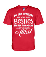 Load image into Gallery viewer, Me And Grandma Are More Than Besties Custom Gift For Family Guys V-Neck
