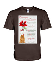 Load image into Gallery viewer, Pomeranian Cherished Memories At Christmas Gift For Dog Lovers Guys V-Neck
