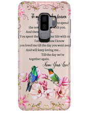 Load image into Gallery viewer, Til The Day We're Together Humming Birds Phone case
