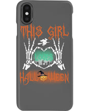 Load image into Gallery viewer, This Girl Loves Halloween Gift For Girls Phone case
