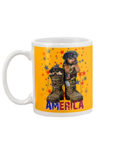 Load image into Gallery viewer, Rottweiler Shoes Armerican Army Gift For Dog Lovers Mug
