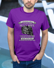 Load image into Gallery viewer, Shes Stubborn Messy And A Brat At Times Black Gift For Husband Guys Tee
