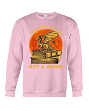 Load image into Gallery viewer, I'm A Book Dragon Not A Worm Gift For Dragon Lovers Sweatshirt
