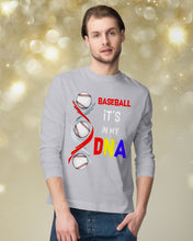 Load image into Gallery viewer, Baseball Be My DNA Gift For Sport Lovers Unisex Long Sleeve
