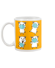 Load image into Gallery viewer, Pig Pandemic Essential Stay At Home Unique Custom Design Mug
