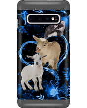 Load image into Gallery viewer, Lovely Phone Case Twinkling Blue Heart Gift For Goat Lovers Phone case
