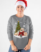 Load image into Gallery viewer, Funny Golden Retrievers Sleep In Red Boots Gift For Dog Lovers Unisex Long Sleeve
