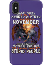 Load image into Gallery viewer, Walk Away I Am A Grumpy Old Man Who Was Born In November Birthday Gift Phone case
