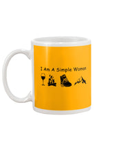 Load image into Gallery viewer, Simple Woman Loves Wine Camping Shoes And Climbing Mug
