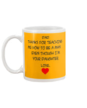 Load image into Gallery viewer, Thanks For Teaching Me How To Be A Man Mug
