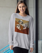 Load image into Gallery viewer, Three Cute Shih Tzu In Bag Gift For Dog Lovers Unisex Long Sleeve
