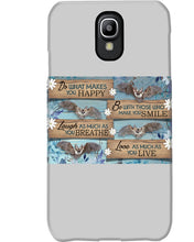 Load image into Gallery viewer, Do What Makes You Happy With Bats Gift For Girls Phone case
