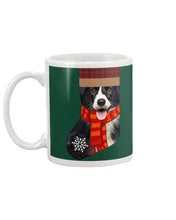 Load image into Gallery viewer, Santa Border Collie In Stock Gift For Dog Lovers Mug
