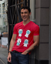 Load image into Gallery viewer, Pig Pandemic Essential Stay At Home Unique Custom Design Guys V-Neck
