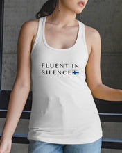 Load image into Gallery viewer, Fluent In Silence Custom Design For Personalized Nation Gift Ladies Flowy Tank
