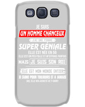 Load image into Gallery viewer, Je Suis Un Homme Chanceux J'ai Line Femme Custom Design Je Suis Son Roi Phone case
