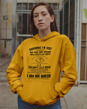 Load image into Gallery viewer, A Spoiled Wife Of An October Grumpy Old Man Birthday Meaningful Gift Hoodie
