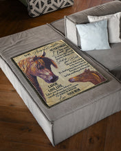 Load image into Gallery viewer, Horse Mom Gift For Amazing Daughter Just Do Your Best Fleece Blanket

