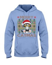 Load image into Gallery viewer, Merry Catmas Cute Funny Gifts Hoodie
