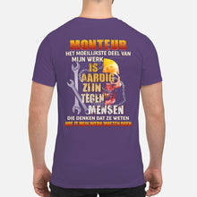 Load image into Gallery viewer, Het Moeilijkste Deel Van Mijn Werk Is Aardig Zijn Tegen Mensen Guys V-Neck
