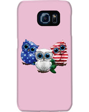 Load image into Gallery viewer, Lovely Phone Case Three Owl With US Flag Gift For Owl Lovers Phone case
