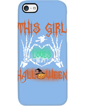Load image into Gallery viewer, This Girl Loves Halloween Gift For Girls Phone case
