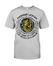 Load image into Gallery viewer, December Woman The Soul Of A Mermaid Birthday Meaningful Gift For Women Guys Tee
