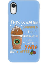 Load image into Gallery viewer, The Quarantine Time With Yarn And Coffee Gift For Women Phone case
