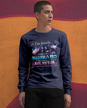 Load image into Gallery viewer, I'm Lonely I Miss My Husband Butterfly Gift For Lover Unisex Long Sleeve
