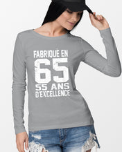 Load image into Gallery viewer, Fabrique En 66 55 Ans D’Excellence Custom Design Gift For Friends Unisex Long Sleeve
