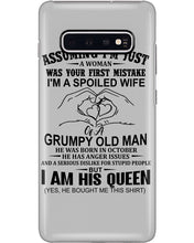 Load image into Gallery viewer, A Spoiled Wife Of An October Grumpy Old Man Birthday Meaningful Gift Phone case
